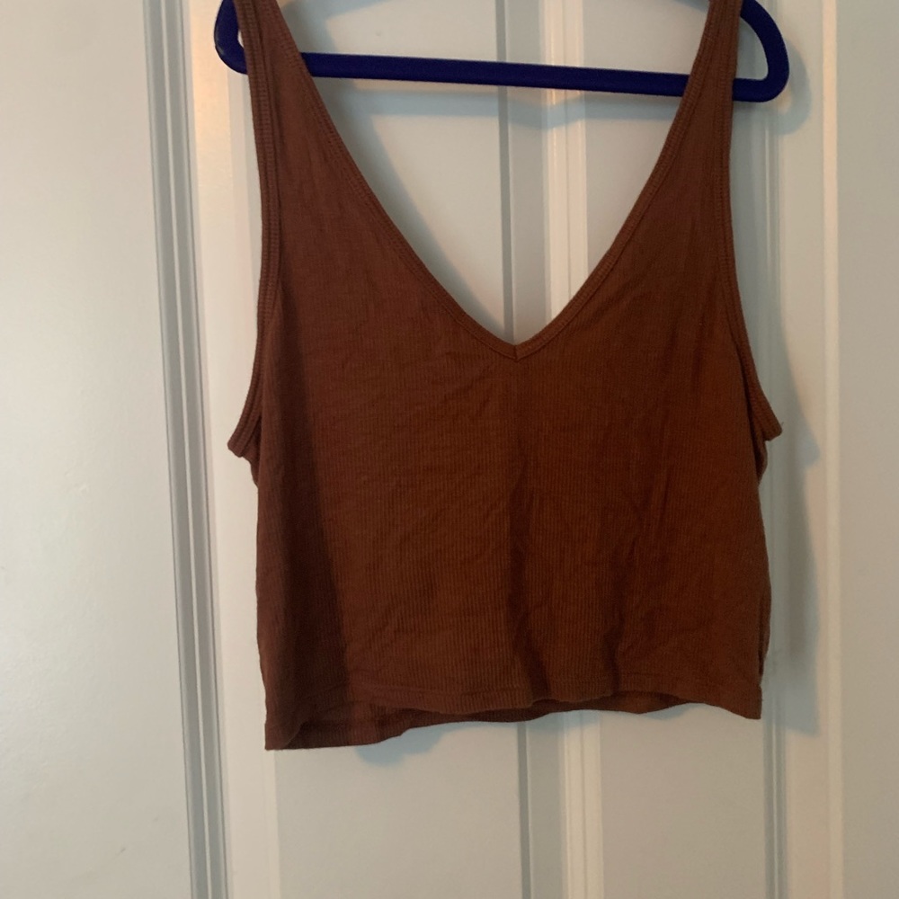 Basic brown tank top